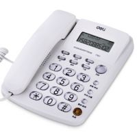 得力（deli）787 免電池來電顯示座機(jī) 時(shí)尚免提辦公家用電話機(jī) 透明按鍵固定電話 耐磨不褪色 電話機(jī)