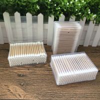 棉簽盒裝兩頭用實木竹制棉簽棉球清潔護理跌打損傷口擦拭衛生棉棒