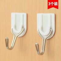 萬(wàn)豐3個(gè)裝簡(jiǎn)約不留痕強(qiáng)力粘勾掛鉤鐵鉤 家居實(shí)用門(mén)后掛鉤廚房粘鉤