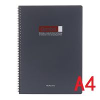 日本國(guó)譽(yù)(KOKUYO)Gambol渡邊雙螺旋裝訂PP面筆記本子/記事本7mm橫線35行 A4/80頁(yè) 顏色隨機(jī) WCN-DS4000 筆記本 練習(xí)本 線圈本