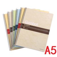 日本國(guó)譽(yù)(KOKUYO)Gambol渡邊學(xué)生螺旋裝訂本子/記事本/軟抄本7mm橫線27行 A5/50頁(yè)橫翻  WCN-S5507