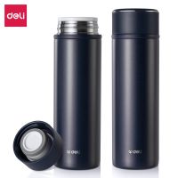 得力LL601-BGY商務保溫杯（500ml）(灰)(個) 保溫杯 水杯 水壺 杯子